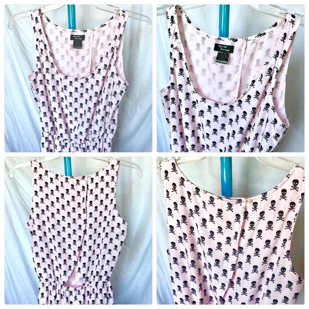 Hot Topic Teenage Runaway Pink Skull Dress Small - Picture 5 of 7